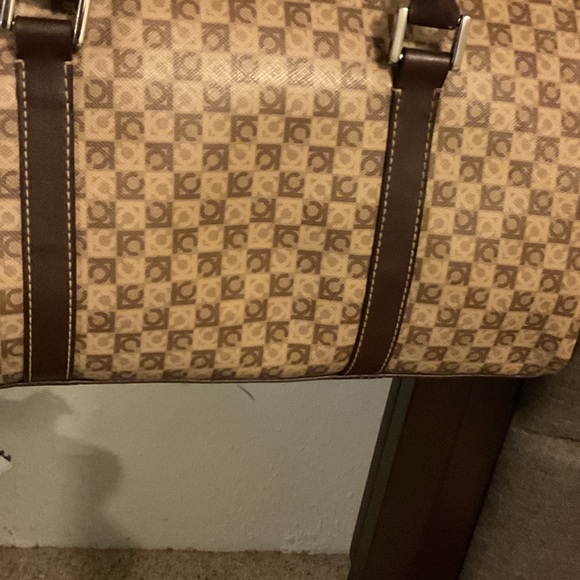 Liz Claiborne Brown Patterned Shoulder Bag - Picture 5 of 12